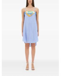 Moschino - Striped-Pattern Midi Dress - Lyst
