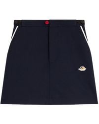 Fiorucci - Angel Patch Contrast-Piping Mini Skirt - Lyst