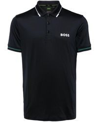 BOSS - Polo con logo estampado - Lyst
