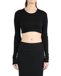 Rick Owens - Cropped T-shirt - Lyst