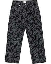 Arte' - Logo-Print Trousers - Lyst