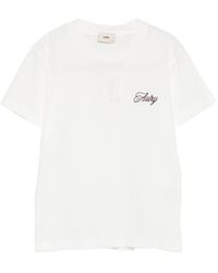 Autry - Logo-Embroidered T-Shirt - Lyst