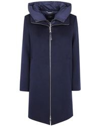 Seventy - Hooded Zip-Up Coat - Lyst
