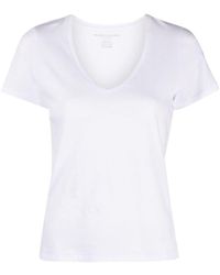 Majestic Filatures - V-Neck Cotton T-Shirt - Lyst