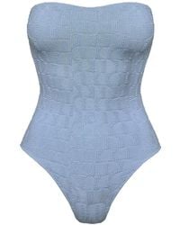 SOFIA ERHAN - Kaia Strapless Badpak Met Gekreukt Effect - Lyst