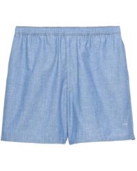 Prada - Chambray Bermudas - Lyst
