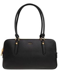 Furla - Medium Boston Zip Leather Tote Bag - Lyst