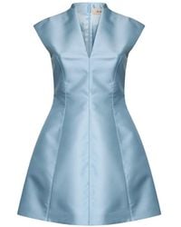 Blanca Vita - Robe Évasée À Col V - Lyst