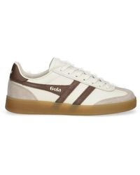 Gola - Baskets À Logo Imprimé Et Empiècements En Daim - Lyst