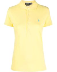 Polo Ralph Lauren - Julie Logo-Embroidered Polo Shirt - Lyst