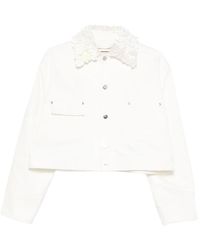 Plan C - Floral Collar Jacket - Lyst