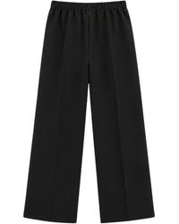 Liviana Conti - Ethan Elasticated-Waistband Wide-Leg Trousers - Lyst
