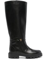 Tod's - Leather Knee-High Boots - Lyst