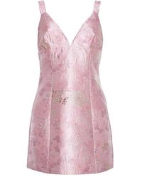 Cara Cara - Naples Matelasse V-Neck Mini Dress - Lyst