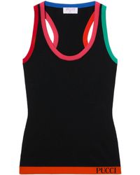 Emilio Pucci - Colour-block Knitted Tank Top - Lyst