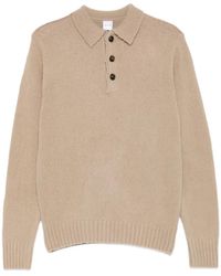 Aspesi - Button-Placket Knitted Polo Shirt - Lyst