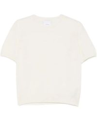 IVORY PARIS - Petal Short-Sleeve Crew-Neck Sweater - Lyst