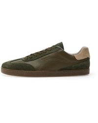 grounds - Panelled Suede-Trim Sneakers - Lyst