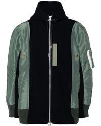 Sacai - Twill Hoodie - Lyst