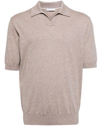 Cruciani - Mélange Cotton Polo Shirt - Lyst