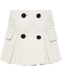 Sacai - Pleated Shorts - Lyst