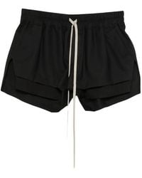 Rick Owens - Drawstring Wool-Blend Shorts - Lyst