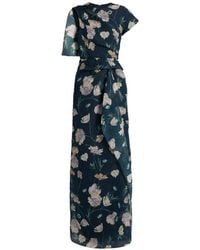 Erdem - Floral-Print Asymmetric Gown - Lyst