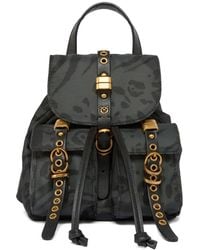 Pinko - Animal-Print Buckle Backpack - Lyst