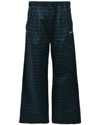 BREATH - Pantalon Ample À Carreaux Script Logo - Lyst