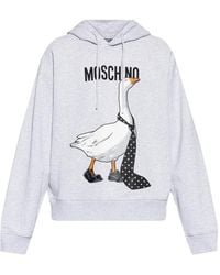 Moschino - Goose-Print Hoodie - Lyst