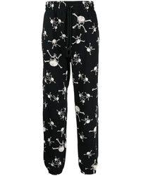 SAINT Mxxxxxx - Skull-Print Cotton Track Pants - Lyst