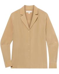 Brooks Brothers - Long-Sleeve Silk Blouse - Lyst