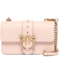 Pinko - Love Birds Crystal-Embellished Shoulder Bag - Lyst