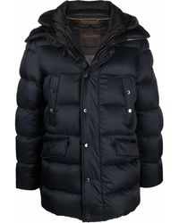 Moorer - Hooded Zip-Up Padded Coat - Lyst