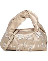 V73 - Mini Floral-Embellished Shoulder Bag - Lyst