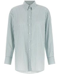 Xacus - Striped Cotton Shirt - Lyst