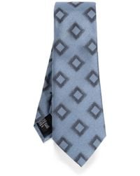 Giorgio Armani - Geometric-Print Silk Tie - Lyst