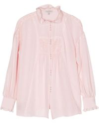 Shiatzy Chen - シアーレース シルクブラウス - Lyst