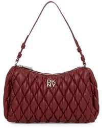 DKNY - Quilted Logo-Plaque Shoulder Bag - Lyst