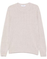 Gran Sasso - Geribbelde Sweater Met Ronde Hals - Lyst