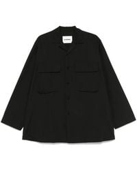 Jil Sander - Logo-Embroidered Shirt - Lyst