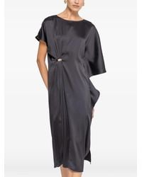 Nissa - Satin-Effect Midi Dress - Lyst