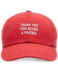 Ami Paris - Cotton "Thank You For Being A Friend" Cap - Lyst