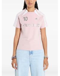 adidas - Teamgeist Logo-Stripe T-Shirt - Lyst