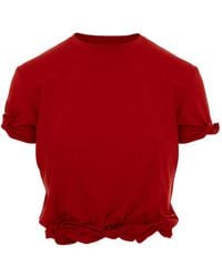 SEEN USERS - Twombly Bloom Knotted T-Shirt - Lyst