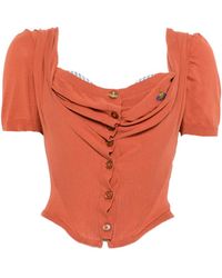 Vivienne Westwood - Bea Corset Short-Sleeve Blouse - Lyst
