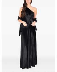 Alberta Ferretti - Robe Longue À Design Asymétrique - Lyst