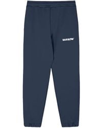 Barrow - Joggingbroek Met Geborduurd Logo En Omgeslagen Pijpen - Lyst