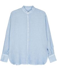 120% Lino - Slub-texture Linen Shirt - Lyst