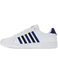 K-swiss - Court Tiebreak Striped Sneakers - Lyst